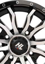 Wheel - HL21 - Front/Rear - Gloss Black w/Machined - 14x7 - 4/137 - 4+3 (+10 mm) 1992 - 2024