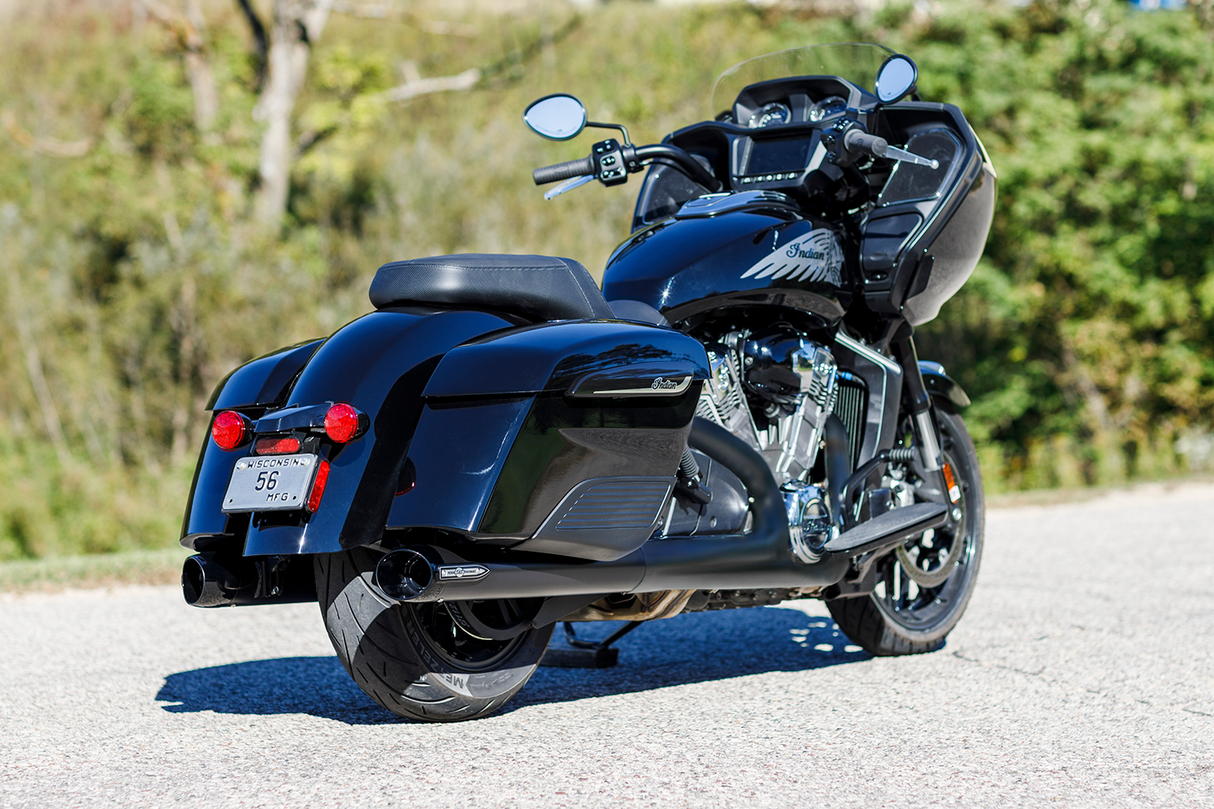 4\" Broadhead Slip-On Mufflers - Slash Cut - Black 2014 - 2022