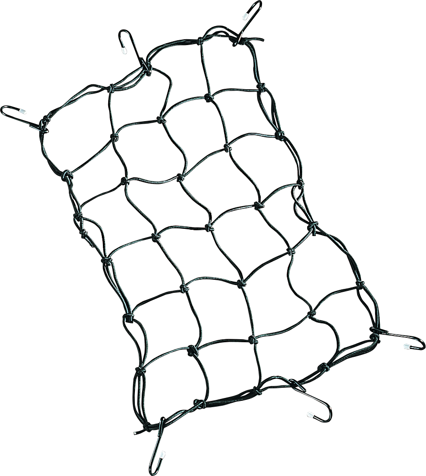 Cargo Net - 12\" x 17\" - 6 Hook - Black