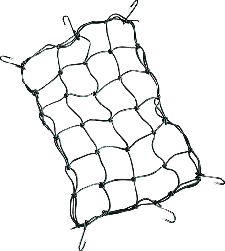 Cargo Net - 12\" x 17\" - 6 Hook - Black
