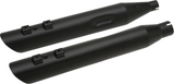 3-1/2\" Slashdown Slip-On Mufflers - Black 2017 - 2022