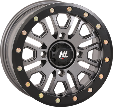 Wheel - HL23 Beadlock - Front/Rear - Gun Metal Gray - 15x7 - 4/156 - 5+2 (+38 mm) 1996 - 2024
