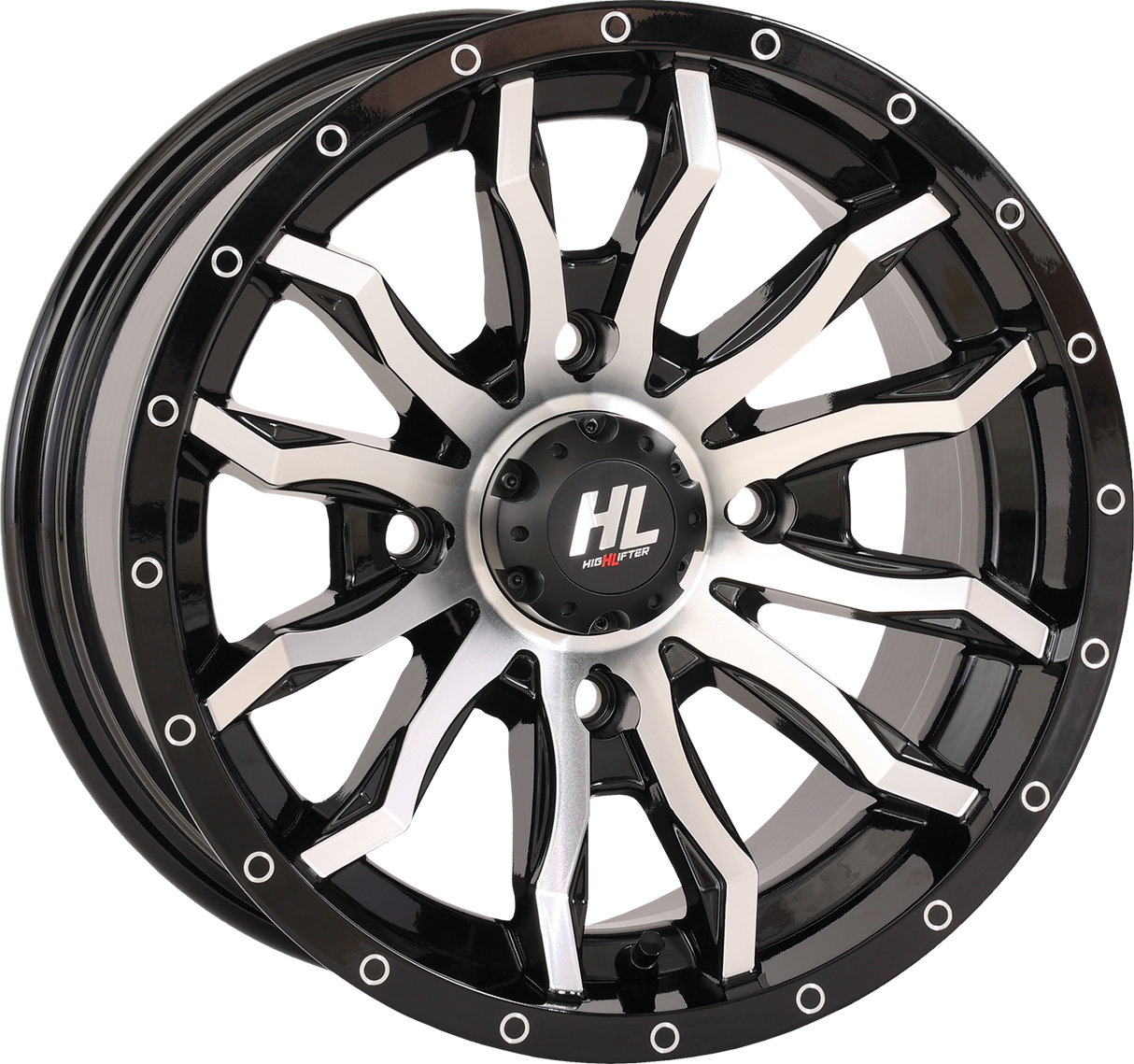 Wheel - HL21 - Front/Rear - Gloss Black w/Machined - 20x7 - 4/137 - 4+3 (+10 mm) 2003 - 2024